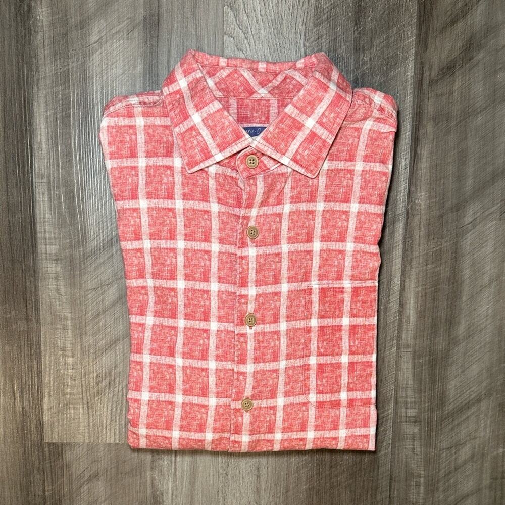 Johnnie-O Alto Hangin’ Out Checkered Long Sleeve Button Down - Medium